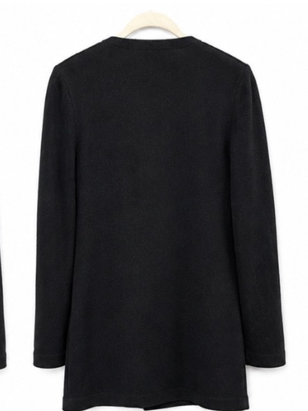 St. John Black Blazer with Gold Button Closure - Picture 3 of 5